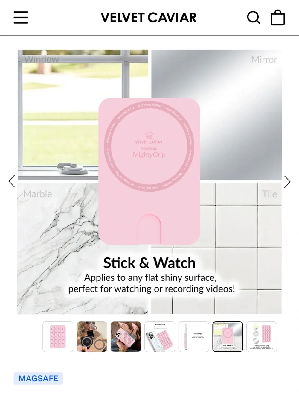 Velvet Caviar - strawberry milk case